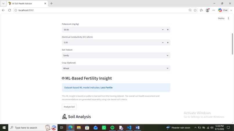 AI Soil Health Advisor – screenshot 2