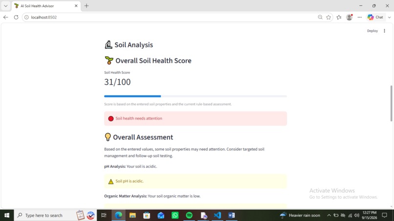 AI Soil Health Advisor – screenshot 3