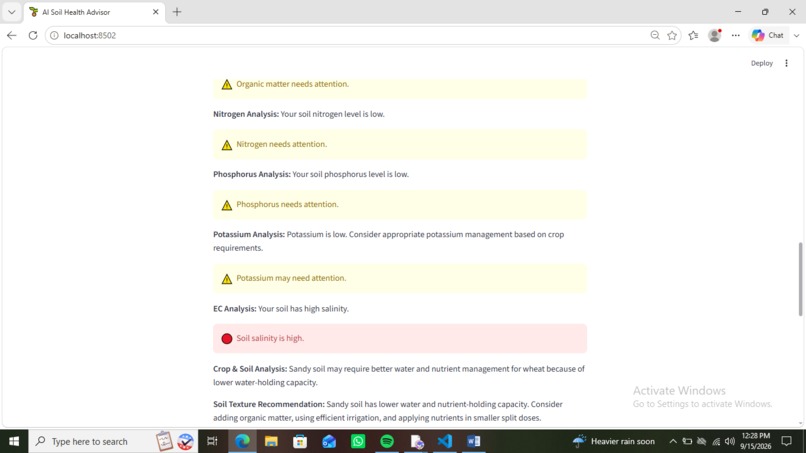 AI Soil Health Advisor – screenshot 4