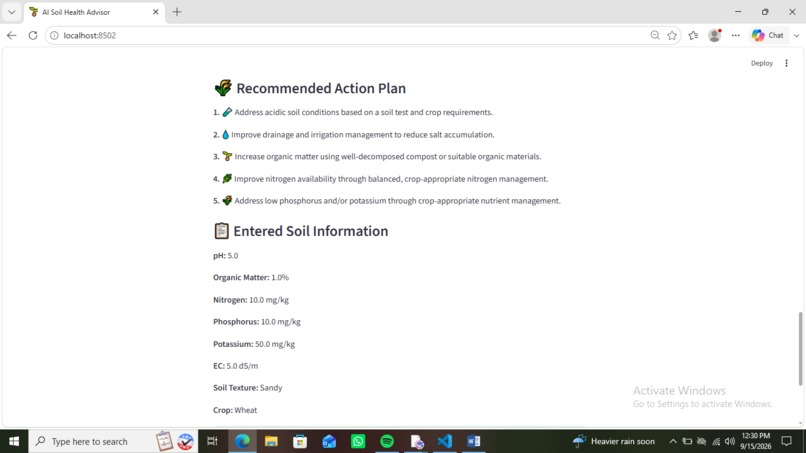 AI Soil Health Advisor – screenshot 5