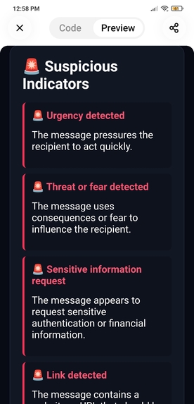 ScamLens — AI Scam Investigation Agent – screenshot 4