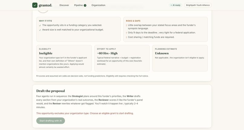 Granted – screenshot 1