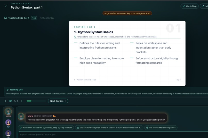 Lurnexa — Learn by Teaching AI Pupils – screenshot 1