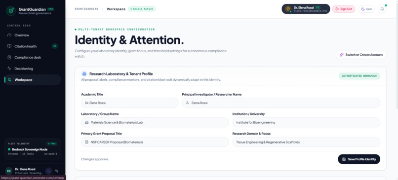 GrantGuardian: Multi-Agent Citation Integrity SaaS – screenshot 5