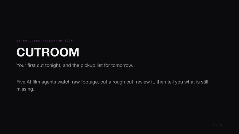 CUTROOM – screenshot 1