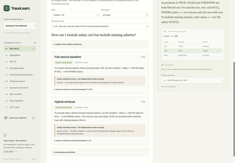 TraceLearn: Learning That Can Show Its Work – screenshot 9