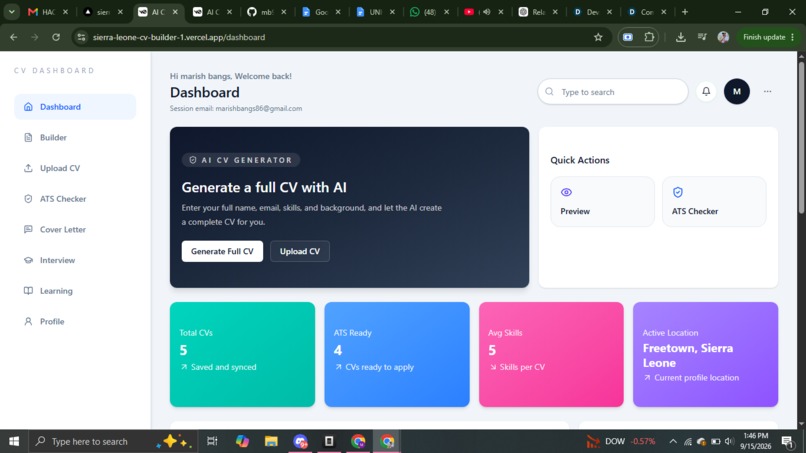 cvbuilder – screenshot 2