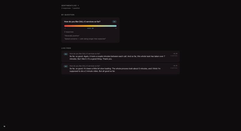 sentimentLive by studio0x – screenshot 1