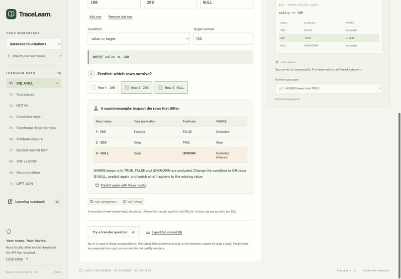 TraceLearn: Learning That Can Show Its Work – screenshot 12