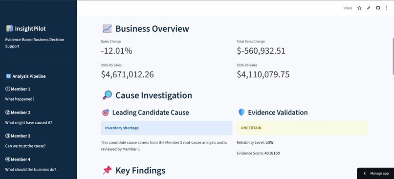 InsightPilot AI-Powered Business Analysis & Decision Support – screenshot 2