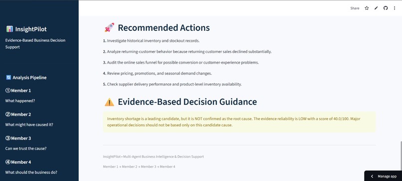 InsightPilot AI-Powered Business Analysis & Decision Support – screenshot 4