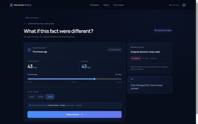 REASONTRACE – screenshot 5