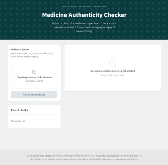 Medicine Authenticity Checker – screenshot 1