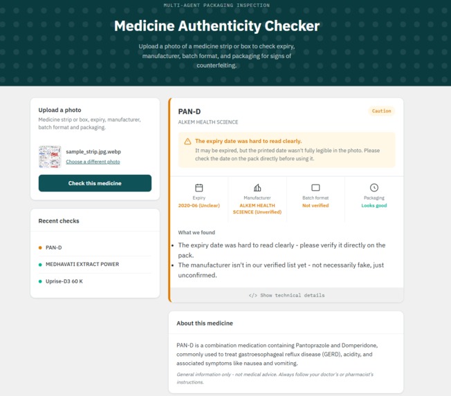 Medicine Authenticity Checker – screenshot 3