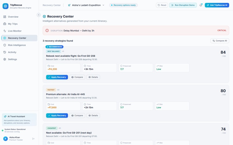 TripRescue – screenshot 2