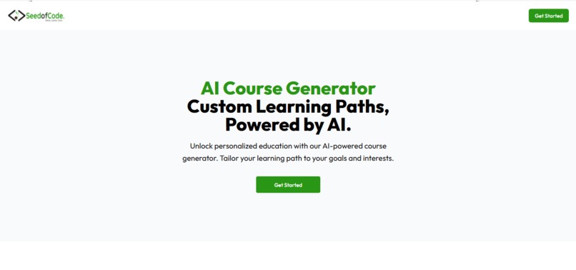 AI Course Generator – screenshot 1