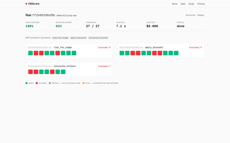 KillScore – screenshot 2