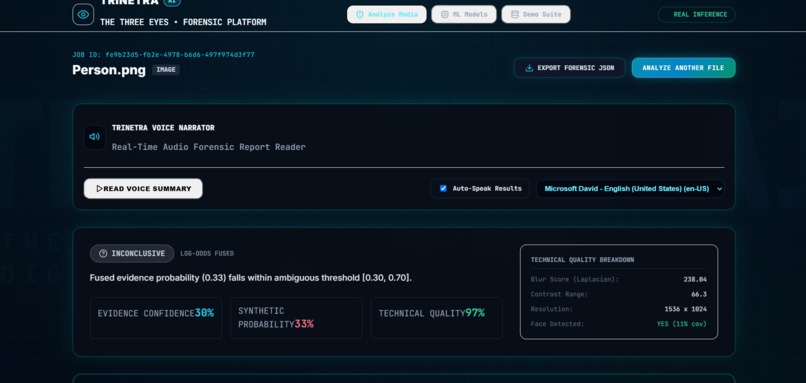 TriNetra AI – screenshot 2
