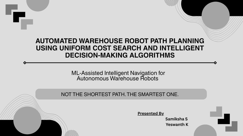 ML-Assisted Warehouse Robot Navigation Using UCS – screenshot 1