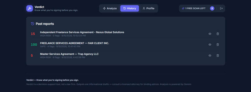 Verdict – screenshot 2