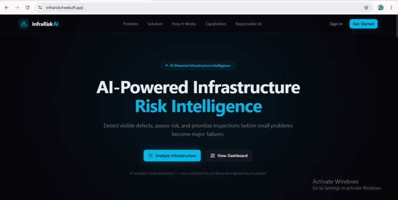 InfraRisk AI – screenshot 1