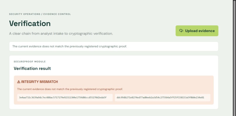 SecureProof – screenshot 2