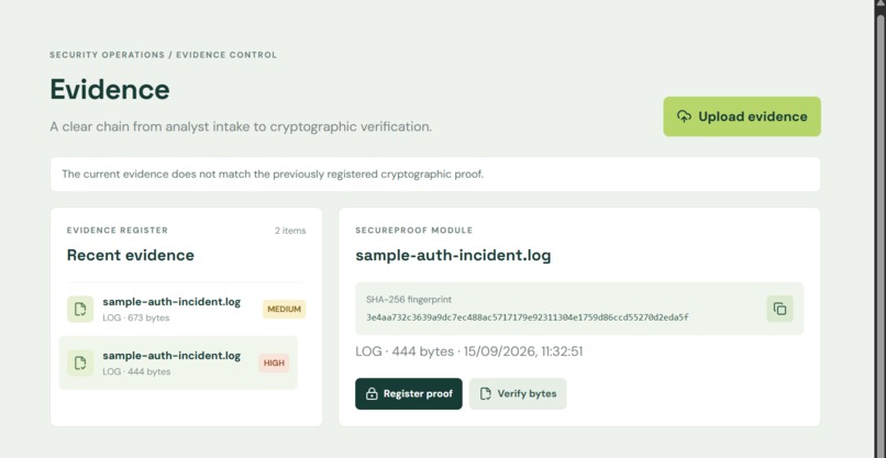 SecureProof – screenshot 5