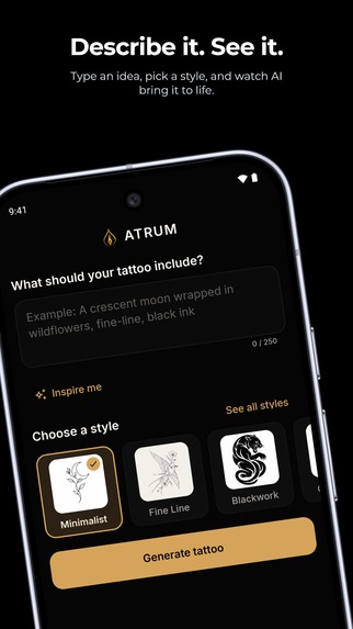 ATRUM: Tattoo Design AI – screenshot 2