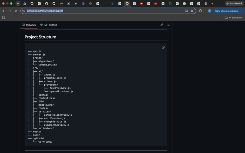 ChangePilot – screenshot 1