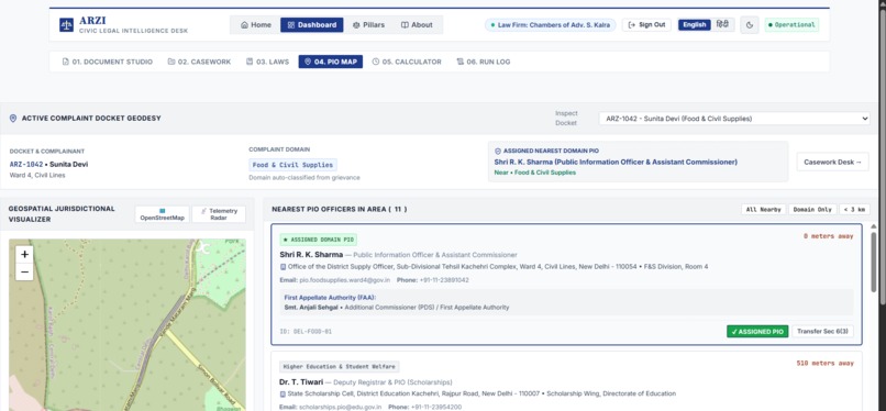 ARZI-RTI Filing Desk – screenshot 4