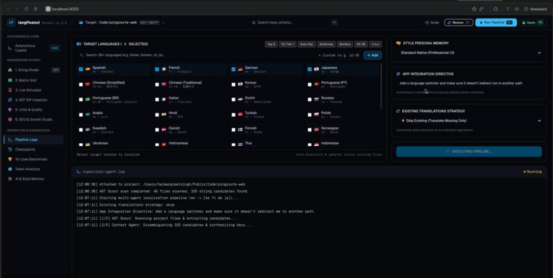 langPeanut — Autonomous Localization & SEO Optimization – screenshot 4