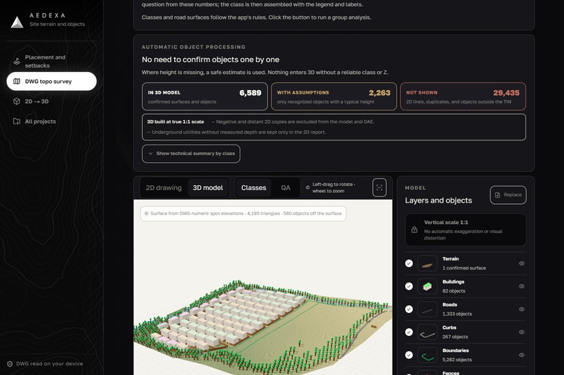 AEDEXA – screenshot 1