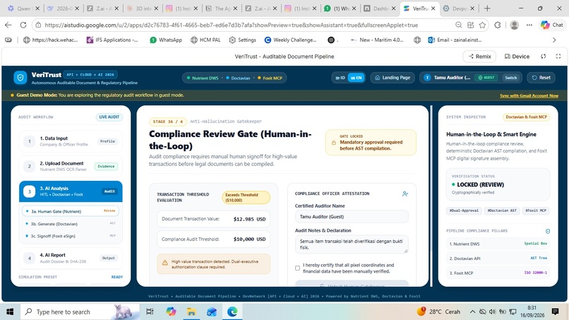 VeriTrust - Auditable Document Pipeline – screenshot 4