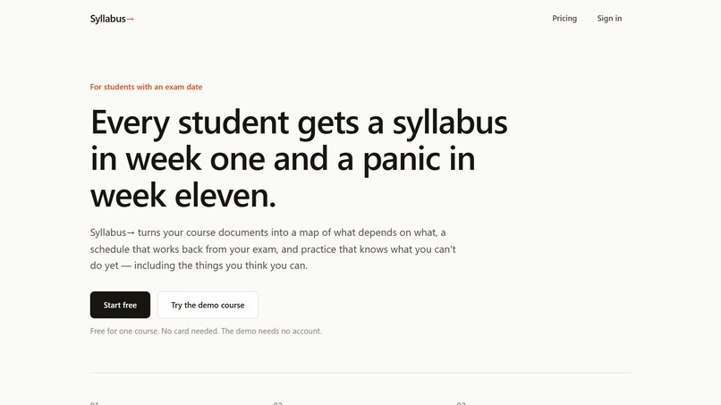 Syllabus Arrow – screenshot 1