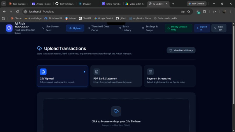 KAVACH-A fraud spike detector – screenshot 3