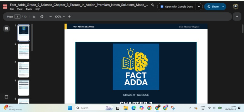 Fact Adda E-Learning – screenshot 1