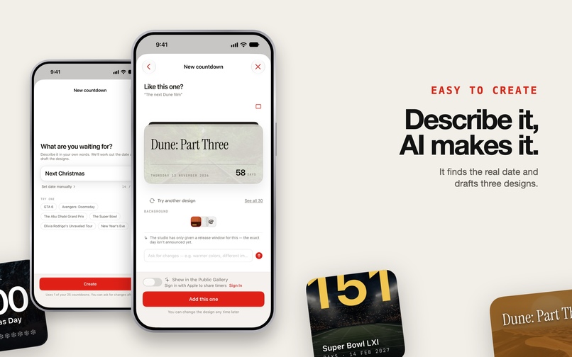Countdowns AI Plus – screenshot 2