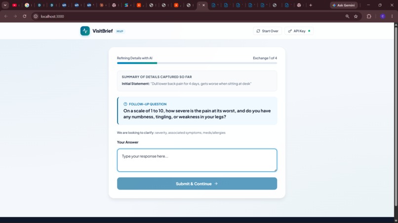 VisitBrief – screenshot 1