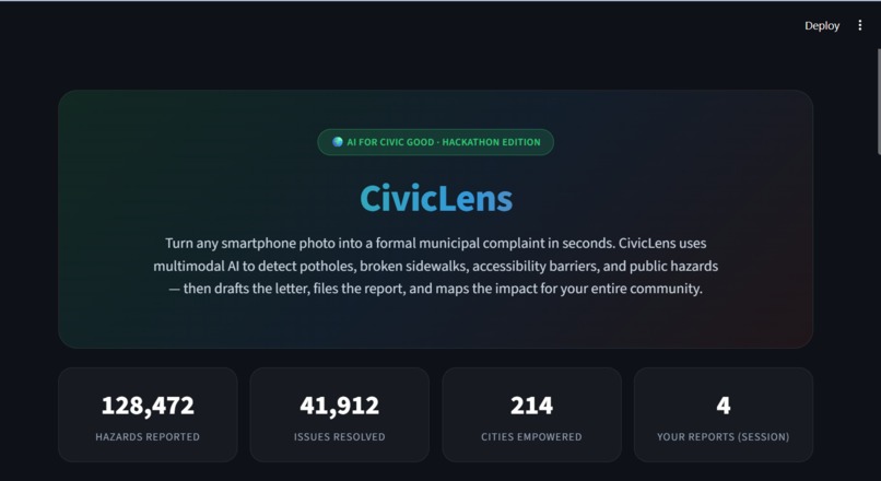 CivicLens – screenshot 1
