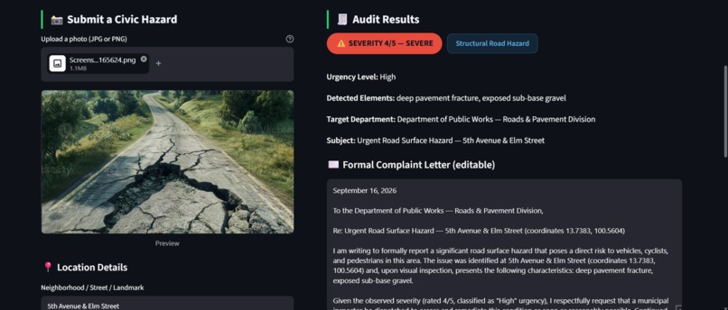CivicLens – screenshot 2