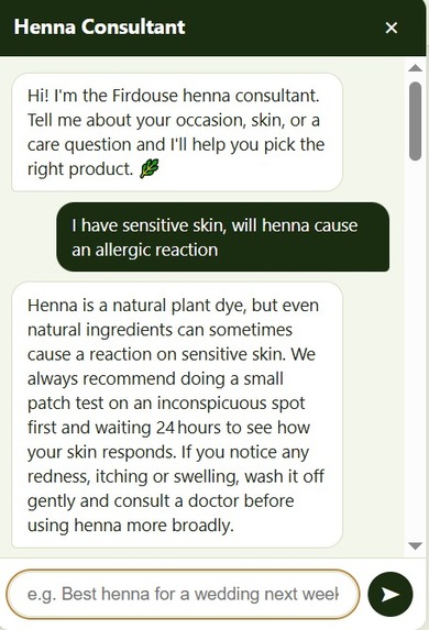 Firdouse Heena — AI Henna Consultant – screenshot 8
