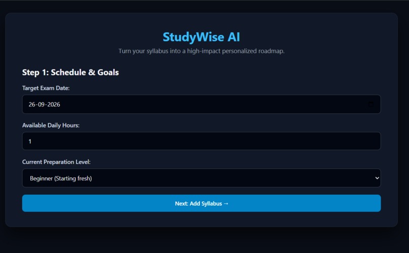 StudyWise AI – screenshot 1