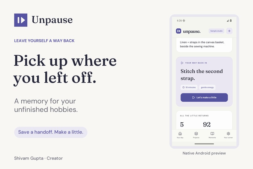 Unpause – screenshot 1