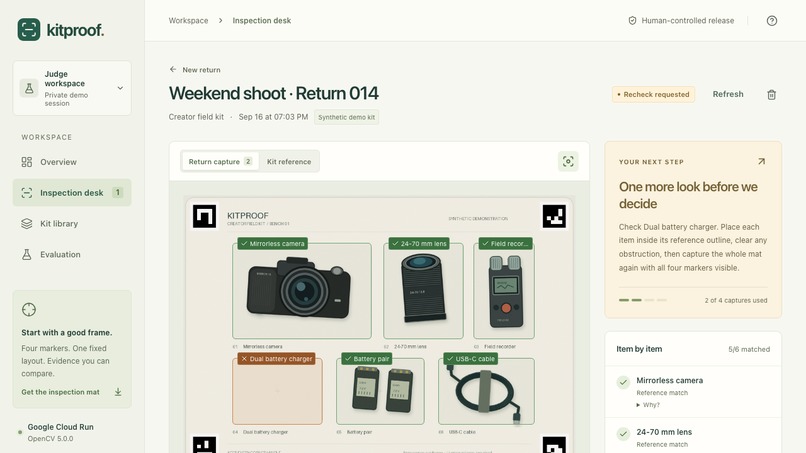 KitProof – screenshot 1