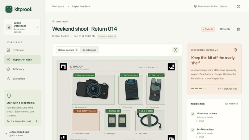 KitProof – screenshot 2