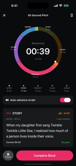 Orati - Visual Speech Practice Timer – screenshot 1