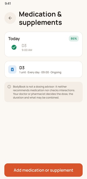 BodyBook: Health & BP Tracker – screenshot 2