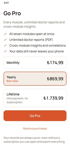 BodyBook: Health & BP Tracker – screenshot 5