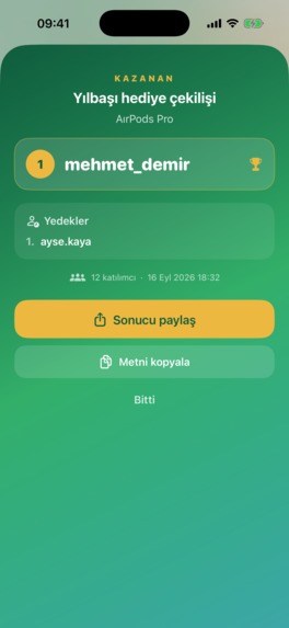 Yonca: Giveaway Tracker & Picker – screenshot 6