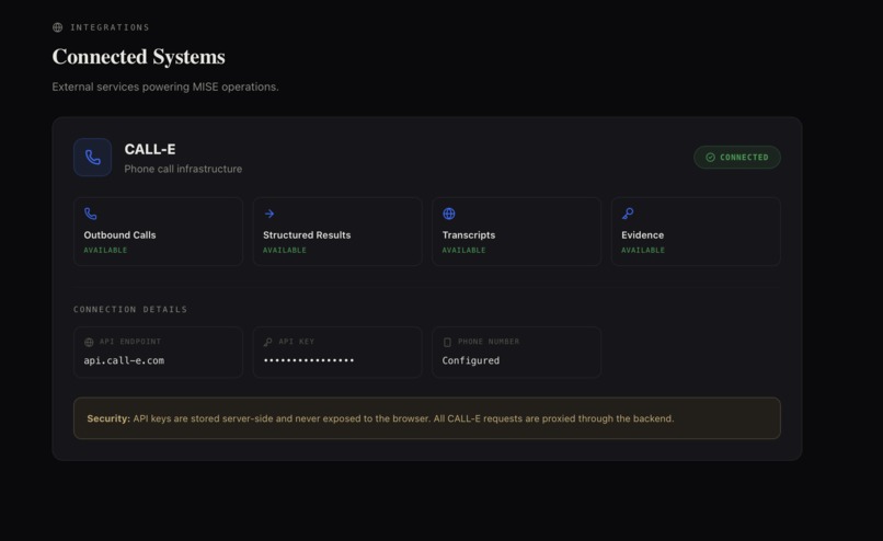 MISE – screenshot 2